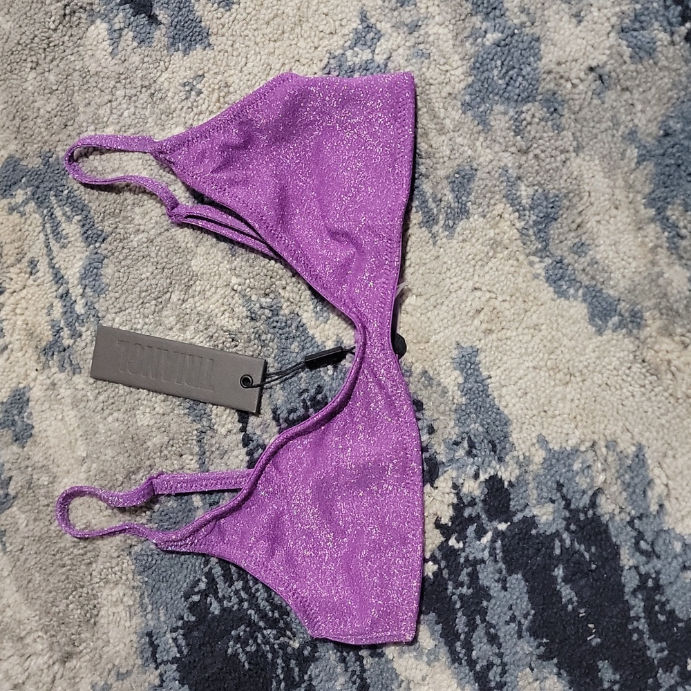 Violet sparkle Bathing suit top